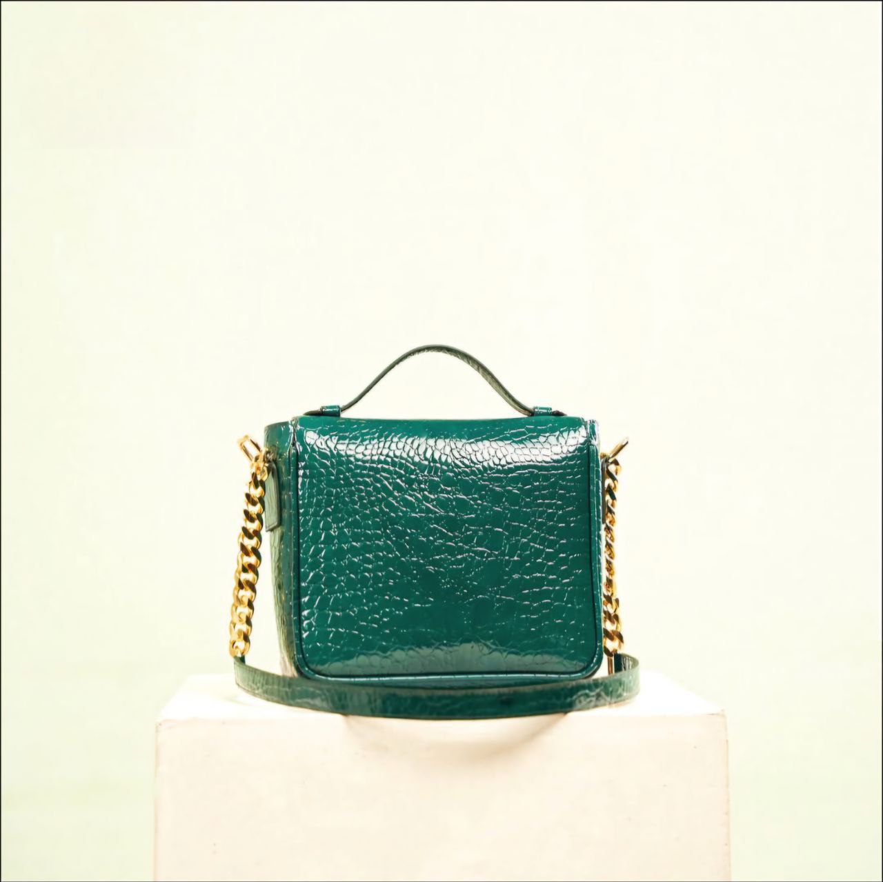 Women's Leather Hand Bag – Mini Kelly Inspired Handbag with Sophisticated Twist